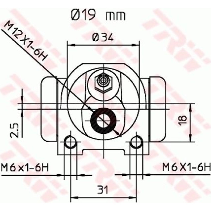 TRW Radbremszylinder BWD126