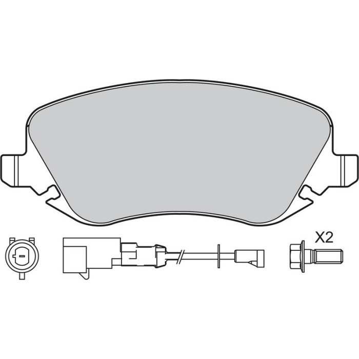 Valeo Bremsbelagsatz 601001 Valeo Bremsbelagsatz 601001