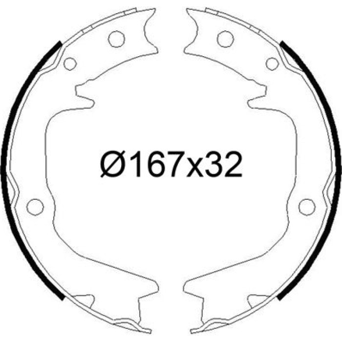 Valeo Bremsbacken 564248 Valeo Bremsbacken 564248