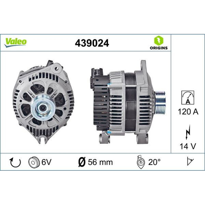 439024 Valeo Lichtmaschine 439024 439024 Valeo Lichtmaschine 439024