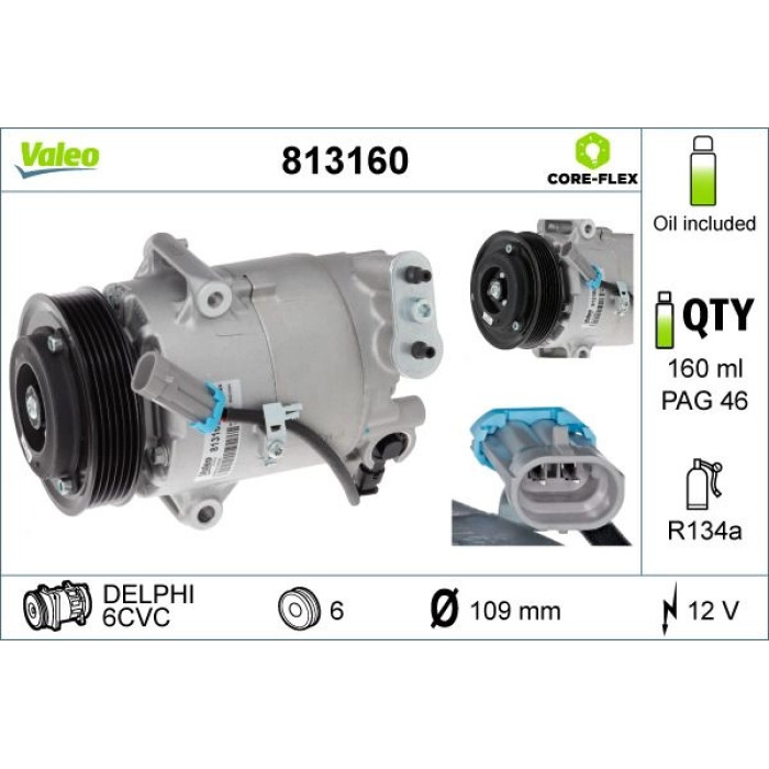 Valeo Klimakompressor 813160 Valeo Klimakompressor 813160