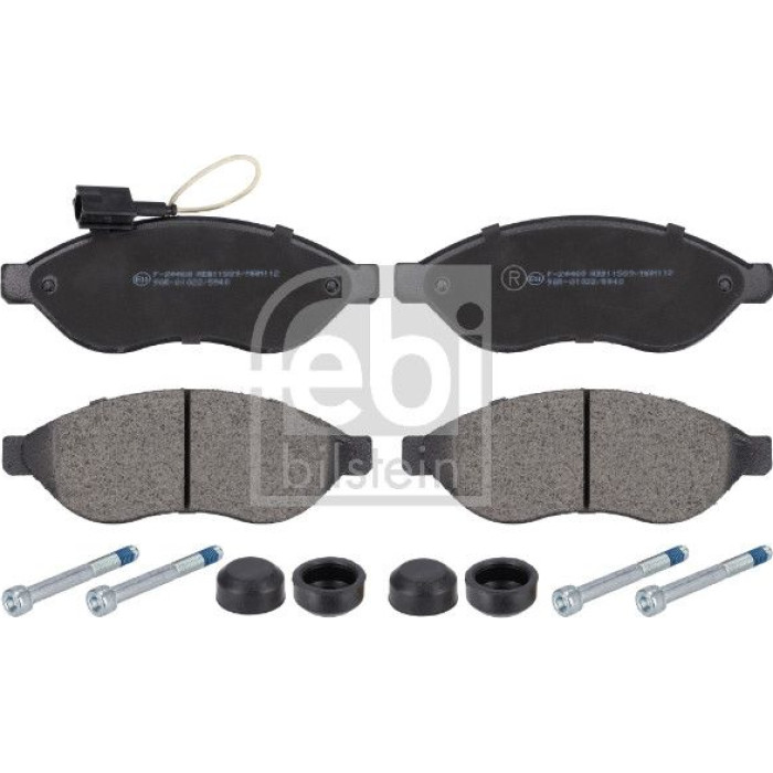 16716 febi Bremsbelagsatz Fiat Vorderachse Ducato 06 16716