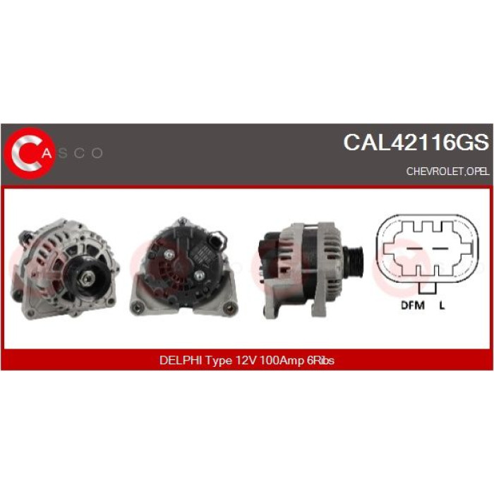 CASCO Generator CAL42116GS CASCO Generator CAL42116GS
