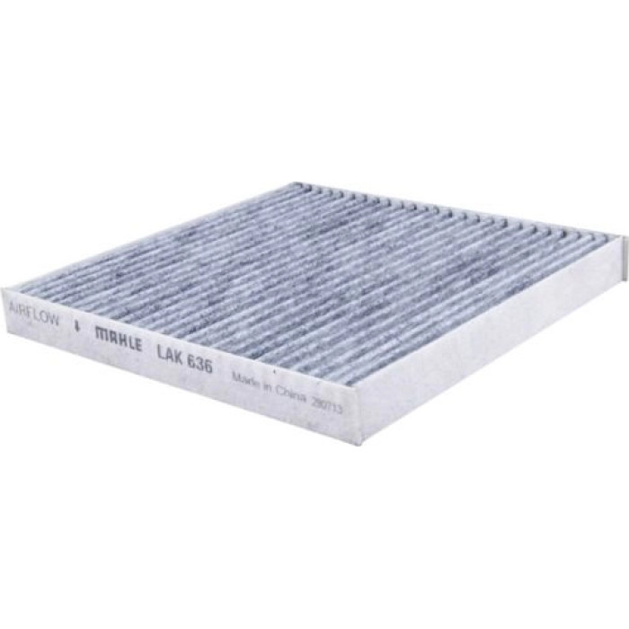 MAHLE Innenraumfilter LAK 636, Aktivkohlefilter, 179 x 178 x 19 mm – u. a. für Peugeot Ion, Citroën C-Zero, Hyundai I10 III (AC3, AI3) – OE Nummer 6479J7 - l MAHLE Innenraumfilter LAK 636, Aktivkohlefilter, 179 x 178 x 19 mm – u. a. für Peugeot Ion, Citroën C-Zero, Hyundai I10 III (AC3, AI3) – OE Nummer 6479J7 - l