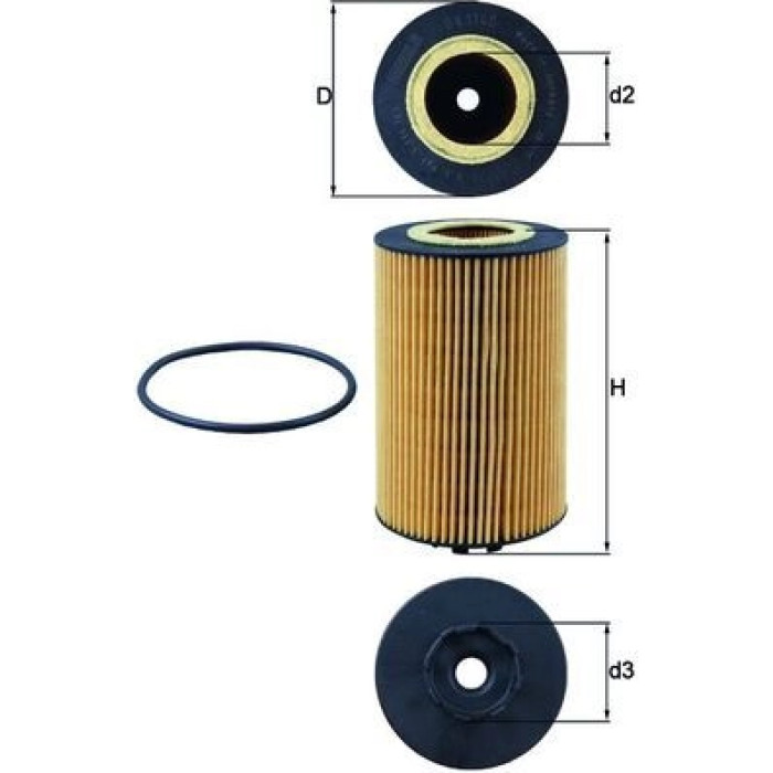 Mahle Original Ölfilter OX 1140D Mahle Original Ölfilter OX 1140D