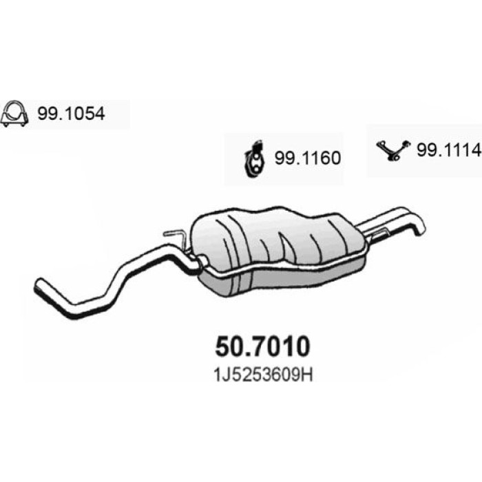 ASSO Endschalldämpfer 50.7010 ASSO Endschalldämpfer 50.7010