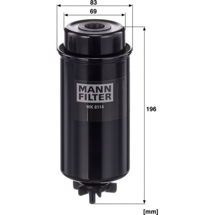 MANN-FILTER Kraftstofffilter WK 8114 MANN-FILTER Kraftstofffilter WK 8114