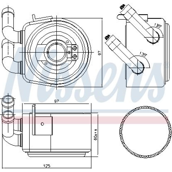 Nissens Ölkühler PKW 90695 Nissens Ölkühler PKW 90695