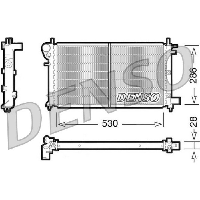 Denso Motorkühler DRM21003 Denso Motorkühler DRM21003