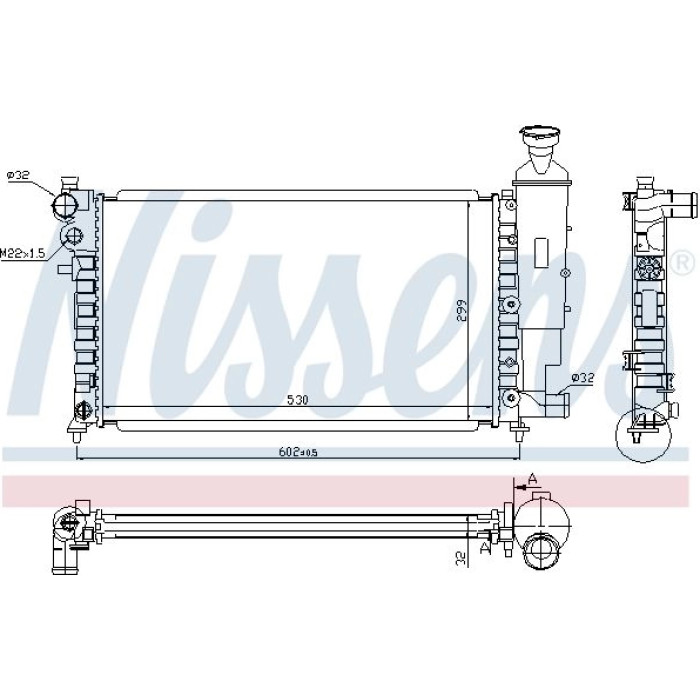 Nissens Wasserkühler PKW 61347 Nissens Wasserkühler PKW 61347