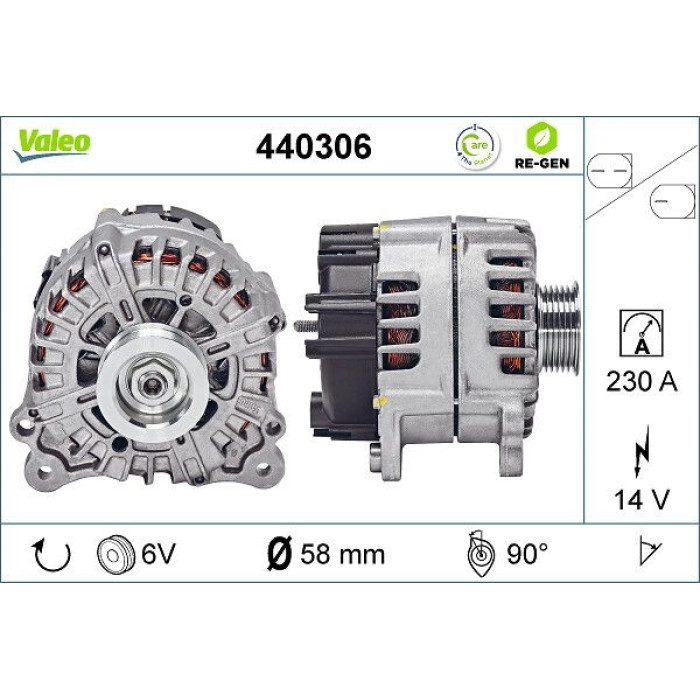 Valeo Lichtmaschine 440306 Valeo Lichtmaschine 440306
