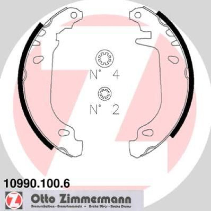 ZIMMERMANN Bremsbacken 10990.100.6 ZIMMERMANN Bremsbacken 10990.100.6