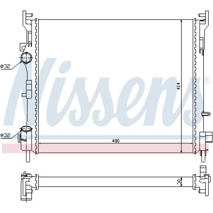 Nissens Wasserkühler PKW 67229 Nissens Wasserkühler PKW 67229