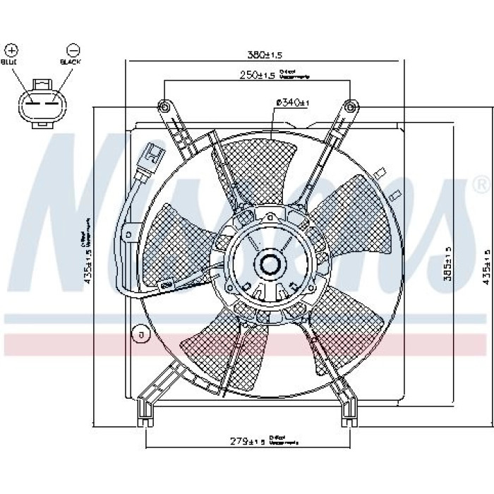 Nissens Kühlerlüfter PKW 85241 Nissens Kühlerlüfter PKW 85241