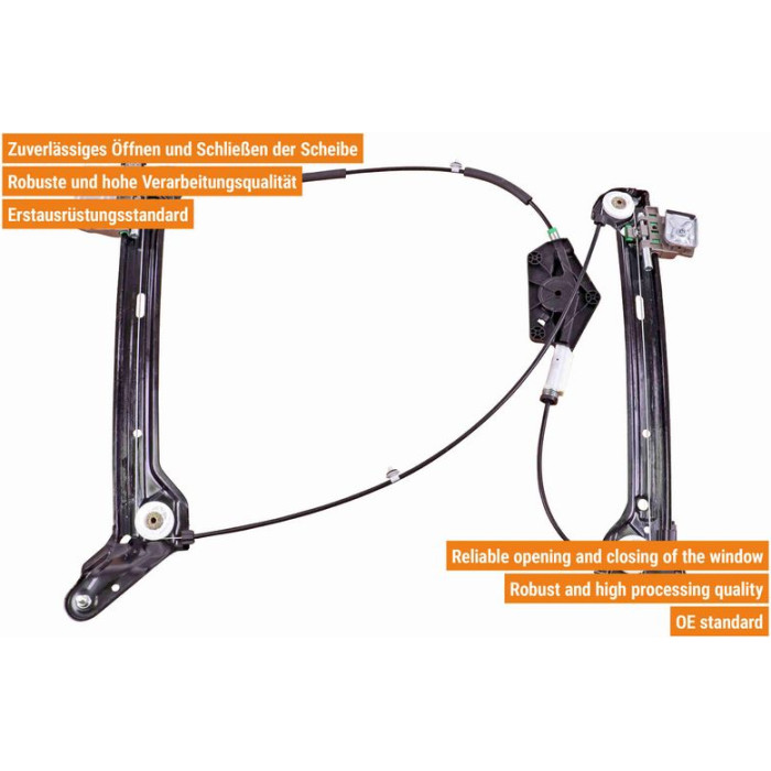 VAICO V10-8741 Fensterheber vorne rechts, elektrisch, ohne Motor VAICO V10-8741 Fensterheber vorne rechts, elektrisch, ohne Motor