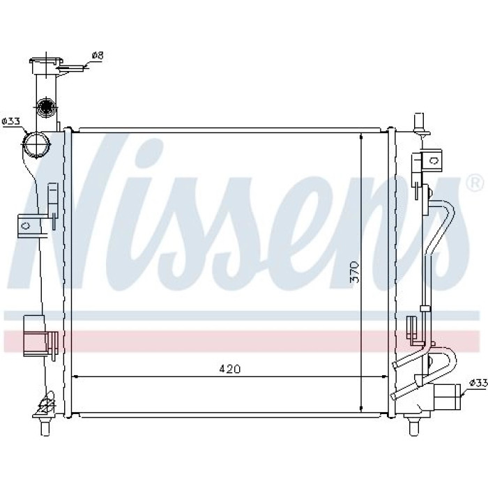 Nissens Wasserkühler PKW 66746