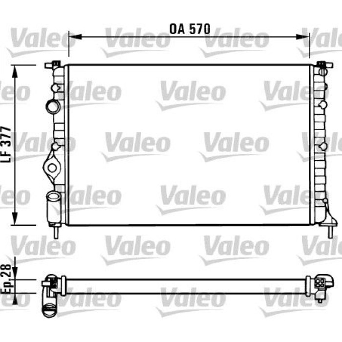Valeo Motorkühler 731379 Valeo Motorkühler 731379