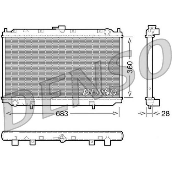 Denso Motorkühler DRM46010 Denso Motorkühler DRM46010