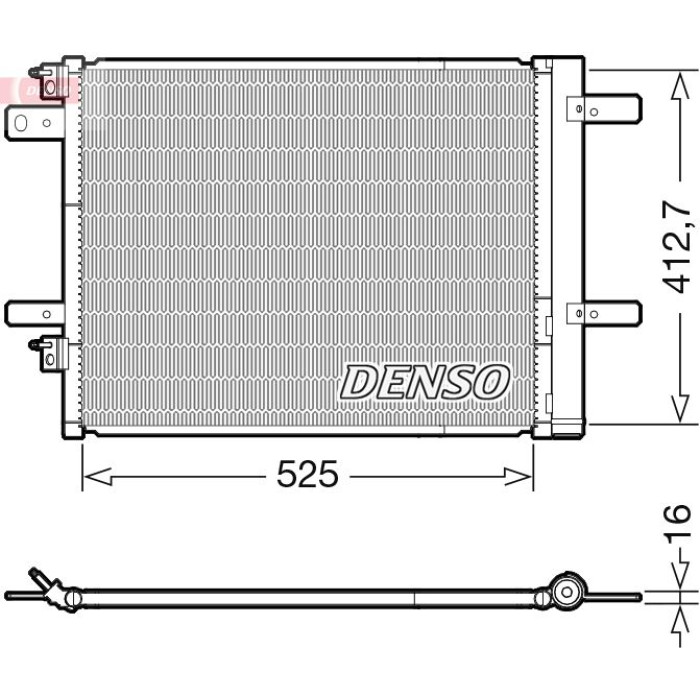 Denso Klimakondensator DCN21022 Denso Klimakondensator DCN21022