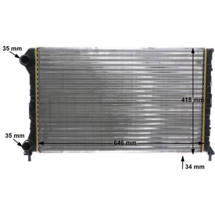 MAHLE Kühler, Motorkühlung CR 1447 000S MAHLE Kühler, Motorkühlung CR 1447 000S