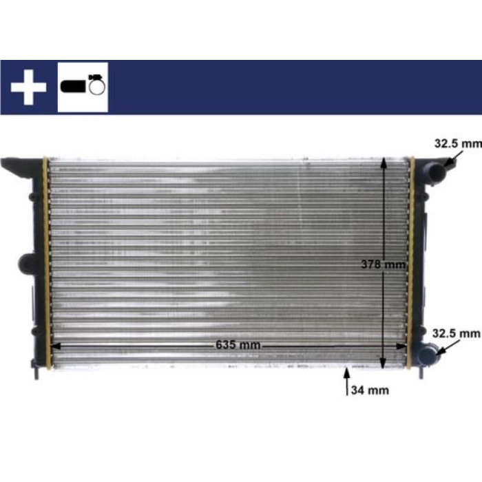 MAHLE Kühler, Motorkühlung CR 641 000S