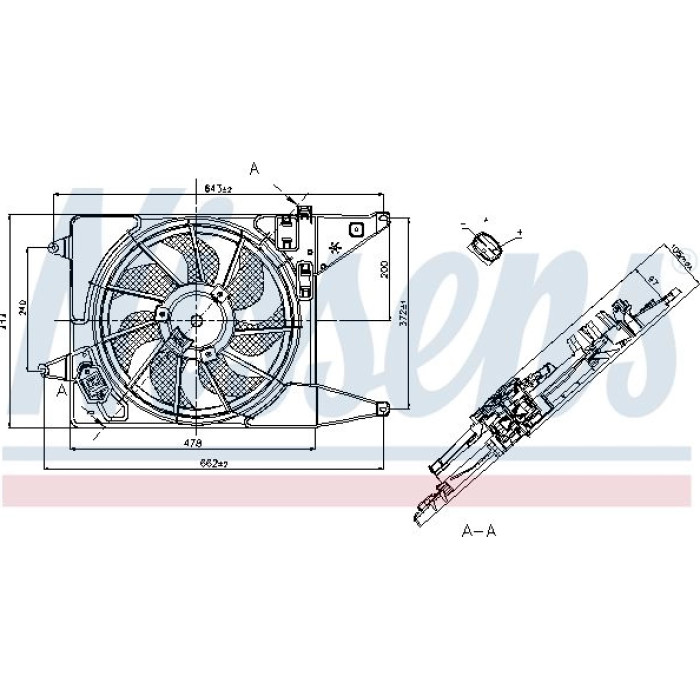 Nissens Kühlerlüfter PKW 85710 Nissens Kühlerlüfter PKW 85710