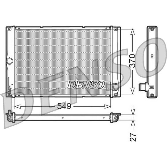 Denso Motorkühler DRM50023 Denso Motorkühler DRM50023