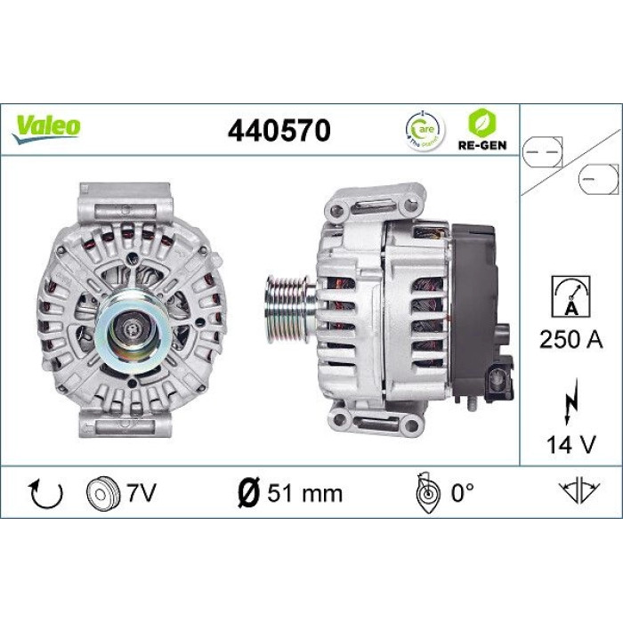 Valeo Lichtmaschine 440570 Valeo Lichtmaschine 440570