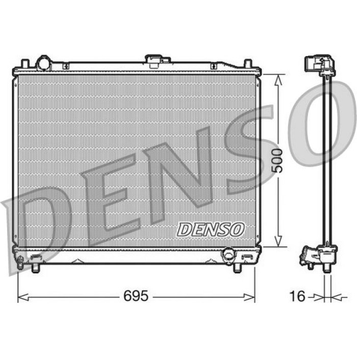 Denso Motorkühler DRM45008 Denso Motorkühler DRM45008