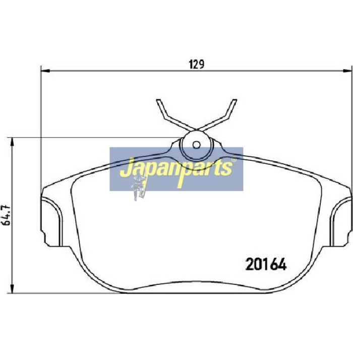 Japanparts Bremsbeläge PA-0328AF Japanparts Bremsbeläge PA-0328AF