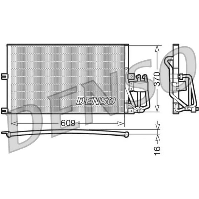Denso Klimakondensator DCN20029