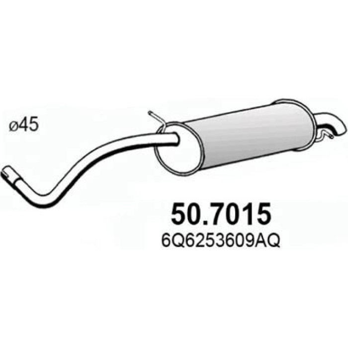 ASSO Endschalldämpfer 50.7015 ASSO Endschalldämpfer 50.7015
