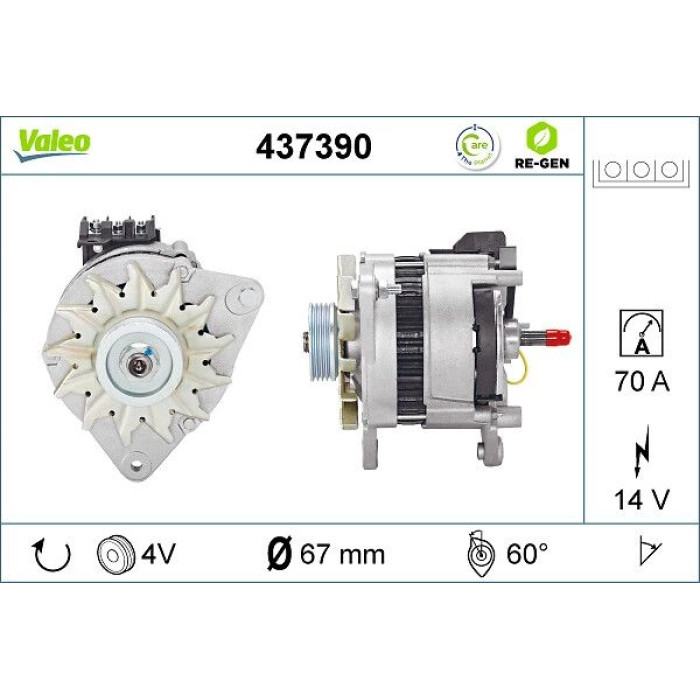 Valeo Lichtmaschine 437390 Valeo Lichtmaschine 437390