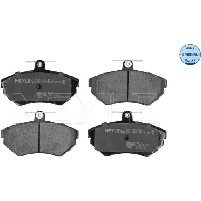025 219 4516 MEYLE Bremsbelagsatz VW Polo/Caddy/Ibiza/Cordoba/Vento/Golf 3 025 219 4516 MEYLE Bremsbelagsatz VW Polo/Caddy/Ibiza/Cordoba/Vento/Golf 3