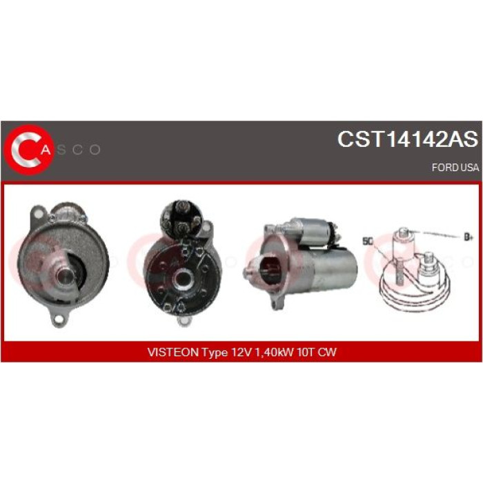 CASCO Anlasser CST14142AS CASCO Anlasser CST14142AS