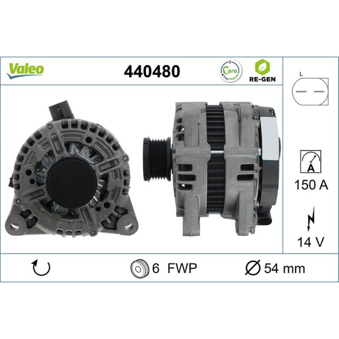 Valeo Lichtmaschine 440480 Valeo Lichtmaschine 440480