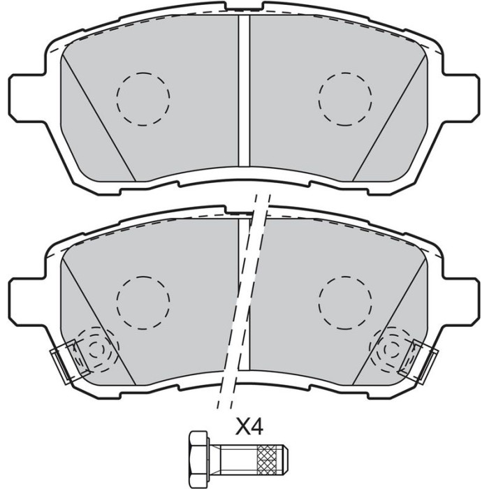 Valeo Bremsbelagsatz 598999 Valeo Bremsbelagsatz 598999