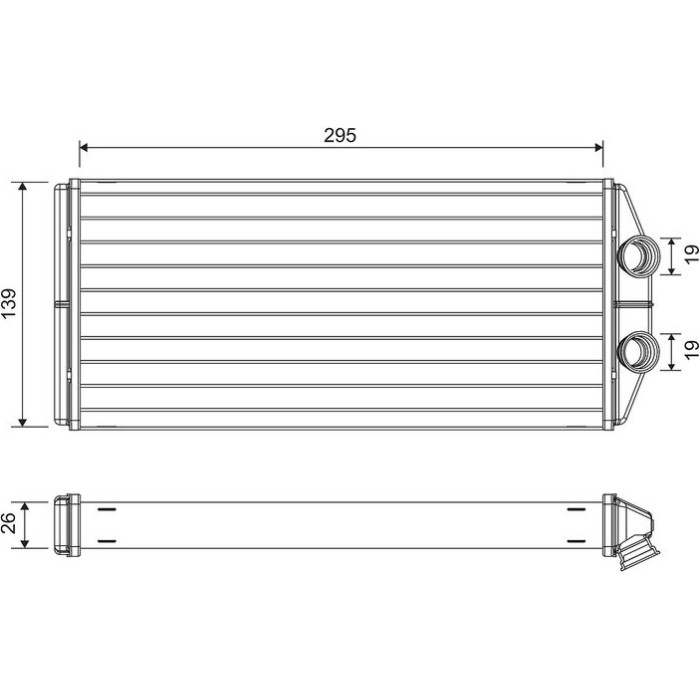 Valeo Wärmetauscher 811504 Valeo Wärmetauscher 811504