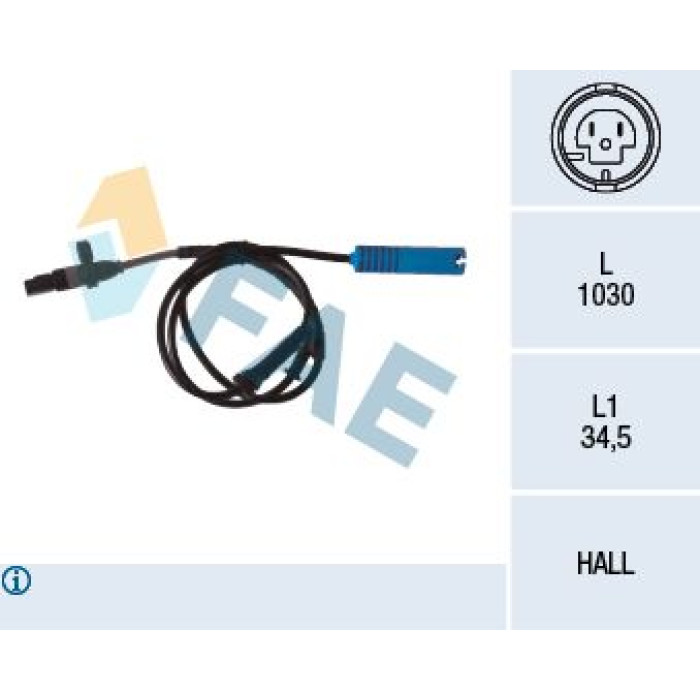78339 FAE Sensor, Raddrehzahl 78339