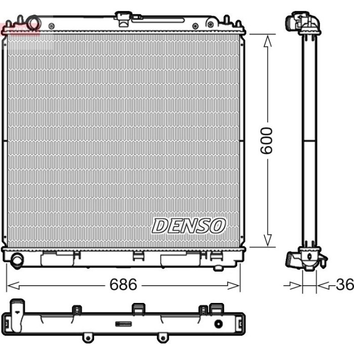 Denso Motorkühler DRM46041 Denso Motorkühler DRM46041