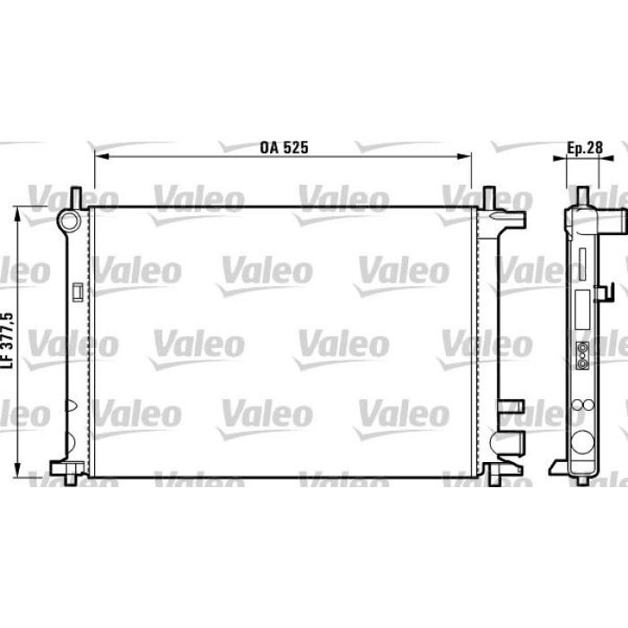 Valeo Motorkühler 731736 Valeo Motorkühler 731736