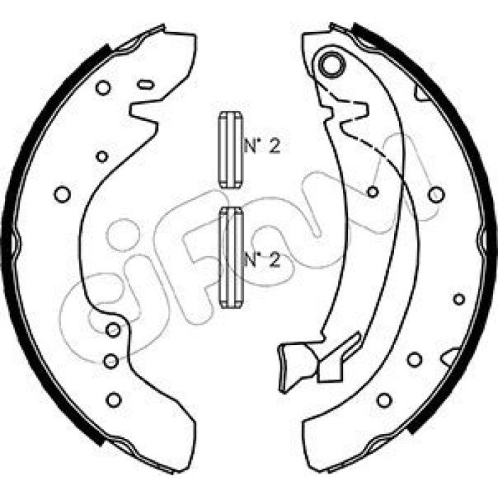 CIFAM Bremsbackensatz 153-072 CIFAM Bremsbackensatz 153-072