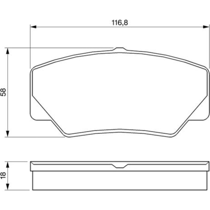 0 986 491 410 Bosch Bremsbelagsatz 0 986 491 410 0 986 491 410 Bosch Bremsbelagsatz 0 986 491 410