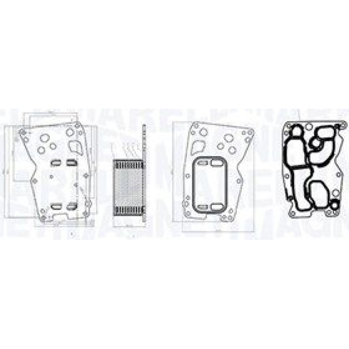Magneti Marelli Ölkühler RO0003 - Motoröl Magneti Marelli Ölkühler RO0003 - Motoröl