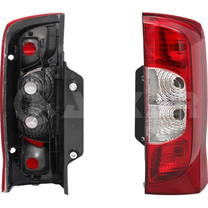 2202351 Alkar Heckleuchte 2202351 - rechts ohne Lampenträger rot/weiß 2202351 Alkar Heckleuchte 2202351 - rechts ohne Lampenträger rot/weiß
