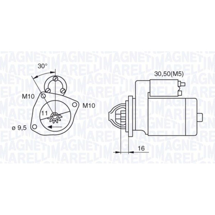 Magneti Marelli Anlasser 063280029010 Magneti Marelli Anlasser 063280029010
