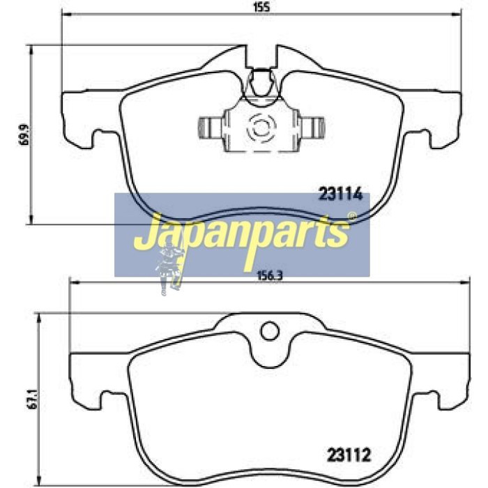 Japanparts Bremsbeläge PA-494AF Japanparts Bremsbeläge PA-494AF