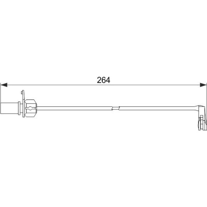 Bosch Bremsbelagverschleißsensor 1987474517 Bosch Bremsbelagverschleißsensor 1987474517