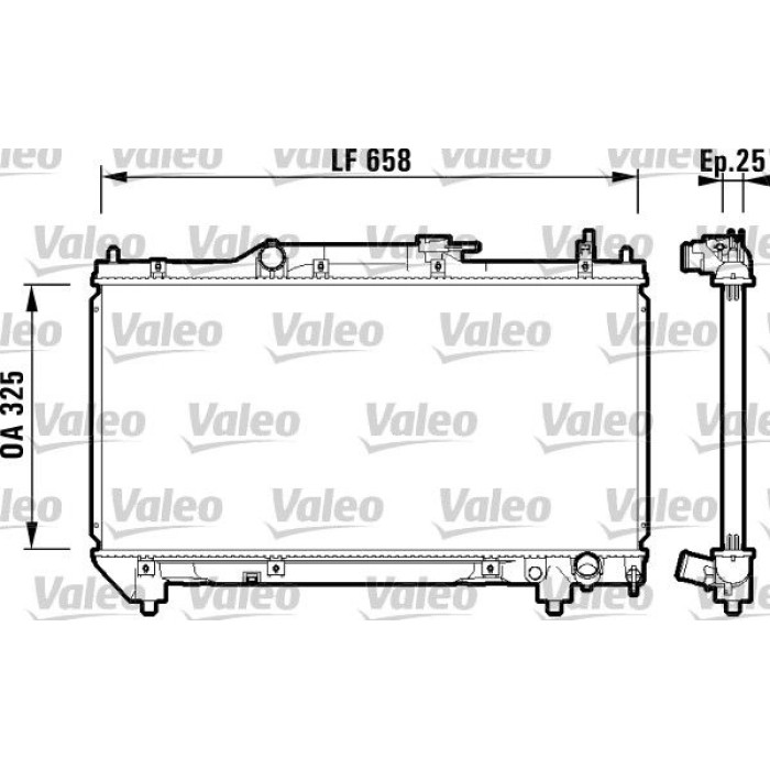 Valeo Motorkühler 732951 Valeo Motorkühler 732951
