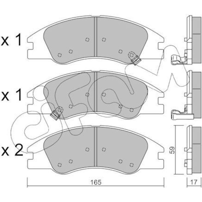 822-630-0 CIFAM Bremsbelagsatz, Scheibenbremse 822-630-0